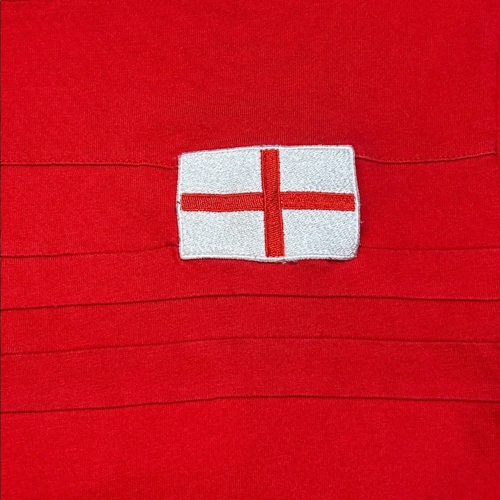 Adidas Red England Flag Men's Tee